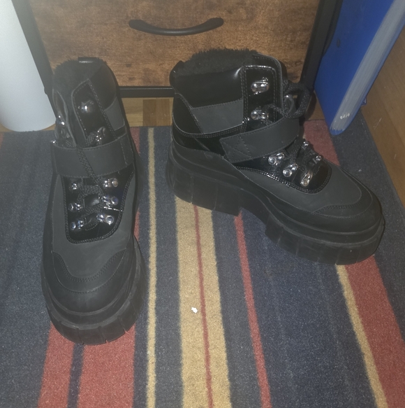 Call It Spring Shoes - Black Platform Shoes